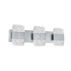 CWI Lighting Carolina 3 Light Contemporary Metal Wall Sconce in Pewter