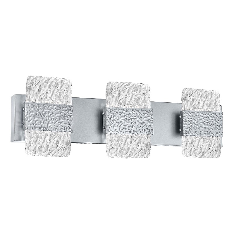 CWI Lighting Carolina 3 Light Contemporary Metal Wall Sconce in Pewter