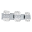 CWI Lighting Carolina 3 Light Contemporary Metal Wall Sconce in Pewter