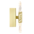 CWI Lighting Carolina 3 Light Contemporary Metal Wall Sconce in Gold Leaf