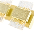CWI Lighting Carolina 3 Light Contemporary Metal Wall Sconce in Gold Leaf