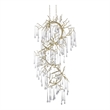 CWI Lighting Anita 12 Light Transitional Metal Chandelier in Gold Leaf
