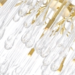 CWI Lighting Anita 6 Light Transitional Metal Chandelier in Gold Leaf