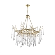 CWI Lighting Anita 12 Light Transitional Metal Chandelier in Gold