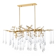 CWI Lighting Anita 10 Light Transitional Metal Chandelier in Gold Leaf