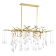CWI Lighting Anita 10 Light Transitional Metal Chandelier in Gold Leaf