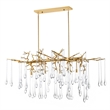 CWI Lighting Anita 10 Light Transitional Metal Chandelier in Gold Leaf