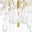 CWI Lighting Anita 10 Light Transitional Metal Chandelier in Gold Leaf