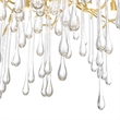 CWI Lighting Anita 10 Light Transitional Metal Chandelier in Gold Leaf