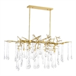 CWI Lighting Anita 10 Light Transitional Metal Chandelier in Gold Leaf