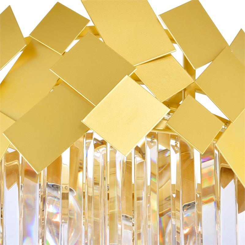 CWI Lighting Panache 10 Light Down Contemporary Metal Chandelier in Gold