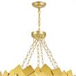 CWI Lighting Panache 10 Light Down Contemporary Metal Chandelier in Gold