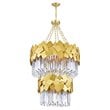 CWI Lighting Panache 10 Light Down Contemporary Metal Chandelier in Gold