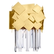 CWI Lighting Panache 1 Light Contemporary Metal Wall Light in Medallion Gold