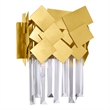 CWI Lighting Panache 1 Light Contemporary Metal Wall Light in Medallion Gold