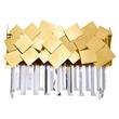 CWI Lighting Panache 3 Light Contemporary Metal Vanity Light in Medallion Gold