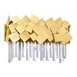 CWI Lighting Panache 3 Light Contemporary Metal Vanity Light in Medallion Gold