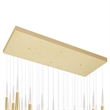 CWI Lighting Andes Contemporary Metal LED Multi Light Pendant in Satin Gold
