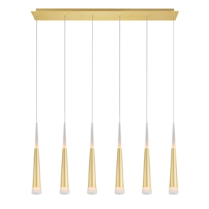 CWI Lighting Andes Contemporary Metal LED Pool Table Light in Satin Gold