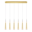CWI Lighting Andes Contemporary Metal LED Pool Table Light in Satin Gold