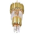 CWI Lighting Deco 4 Light Down Contemporary Metal Mini Chandelier in Gold