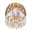 CWI Lighting Deco 4 Light Down Contemporary Metal Chandelier in Gold