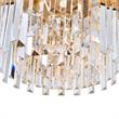 CWI Lighting Deco 4 Light Down Contemporary Metal Chandelier in Gold