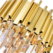 CWI Lighting Deco 7 Light Down Contemporary Metal Chandelier in Gold