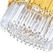 CWI Lighting Deco 7 Light Down Contemporary Metal Chandelier in Gold