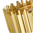 CWI Lighting Deco 7 Light Down Contemporary Metal Chandelier in Gold