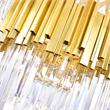 CWI Lighting Deco 12 Light Down Contemporary Metal Chandelier in Gold