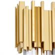 CWI Lighting Deco 3 Light Contemporary Metal Vanity Light in Medallion Gold