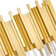 CWI Lighting Deco 3 Light Contemporary Metal Vanity Light in Medallion Gold