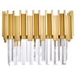 CWI Lighting Deco 3 Light Contemporary Metal Vanity Light in Medallion Gold