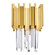 CWI Lighting Deco 1 Light Contemporary Metal Wall Light in Medallion Gold