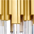 CWI Lighting Deco 1 Light Contemporary Metal Wall Light in Medallion Gold