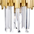 CWI Lighting Deco 1 Light Contemporary Metal Wall Light in Medallion Gold