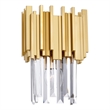 CWI Lighting Deco 1 Light Contemporary Metal Wall Light in Medallion Gold