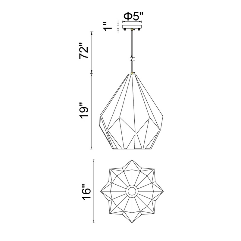 CWI Lighting Oxide 1 Light Down Contemporary Metal Pendant in Black/Copper