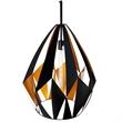 CWI Lighting Oxide 1 Light Down Contemporary Metal Pendant in Black/Copper