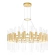 CWI Lighting Orgue 72 LED Light Metal Chandelier in Satin Gold