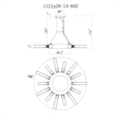 CWI Lighting Collar 14 Light Contemporary Metal Chandelier in Satin Gold