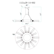 CWI Lighting Collar 14 Light Contemporary Metal Chandelier in Satin Gold