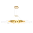 CWI Lighting Collar 21 Light Contemporary Metal Chandelier in Satin Gold
