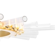 CWI Lighting Collar 21 Light Contemporary Metal Chandelier in Satin Gold