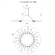 CWI Lighting Collar 21 Light Contemporary Metal Chandelier in Satin Gold
