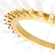 CWI Lighting Collar 28 Light Contemporary Metal Chandelier in Satin Gold