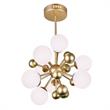 CWI Lighting Element 8 Light Contemporary Metal Chandelier in Sun Gold