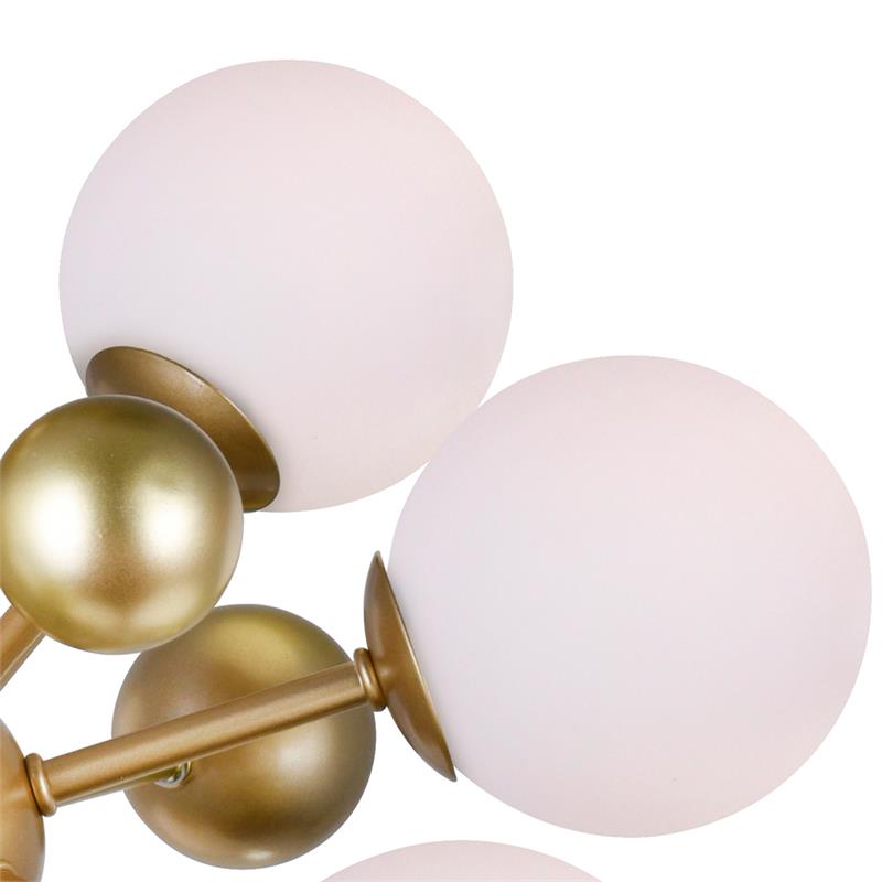 CWI Lighting Element 8 Light Contemporary Metal Chandelier in Sun Gold