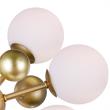 CWI Lighting Element 8 Light Contemporary Metal Chandelier in Sun Gold